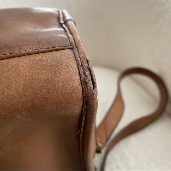 Vintage Coach Swagger Purse Shoulder Bag Tabac - Picture 10 of 11